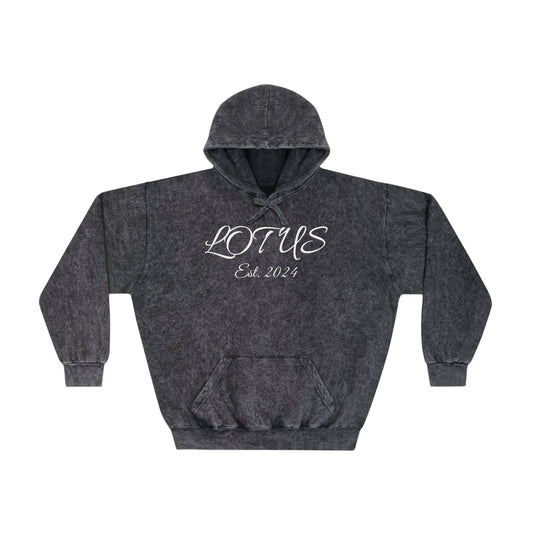 Lotus Mineral Wash Hoodie Est. 2024